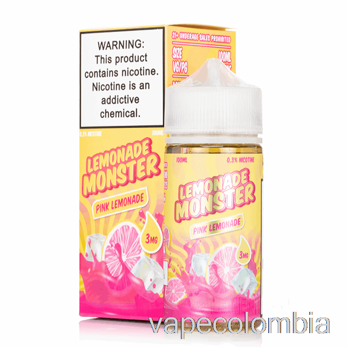 Vape Kit Completo Limonada Rosa - Limonada Monstruo - 100ml 3mg